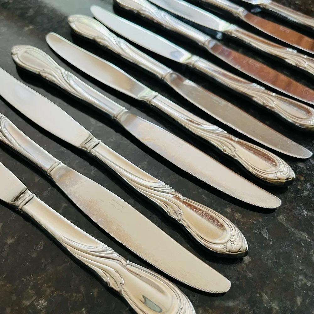 🍴 Fortunoff stainless steel knives/ flatware 🔪